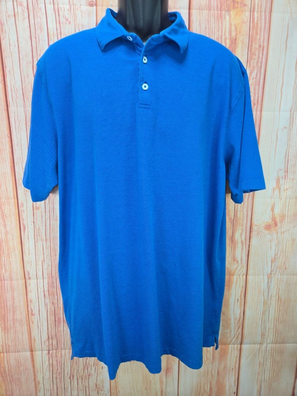 Peter Millar Collection Perfect Pique Blue Polo Size XXL
